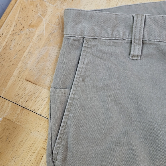 RVCA Weekend Stretch Pants Dark Tan With Pockets Mens size 30 - Picture 8 of 10